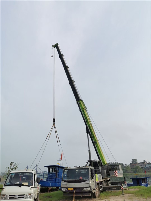 宁乡市桥梁建设吊装案例